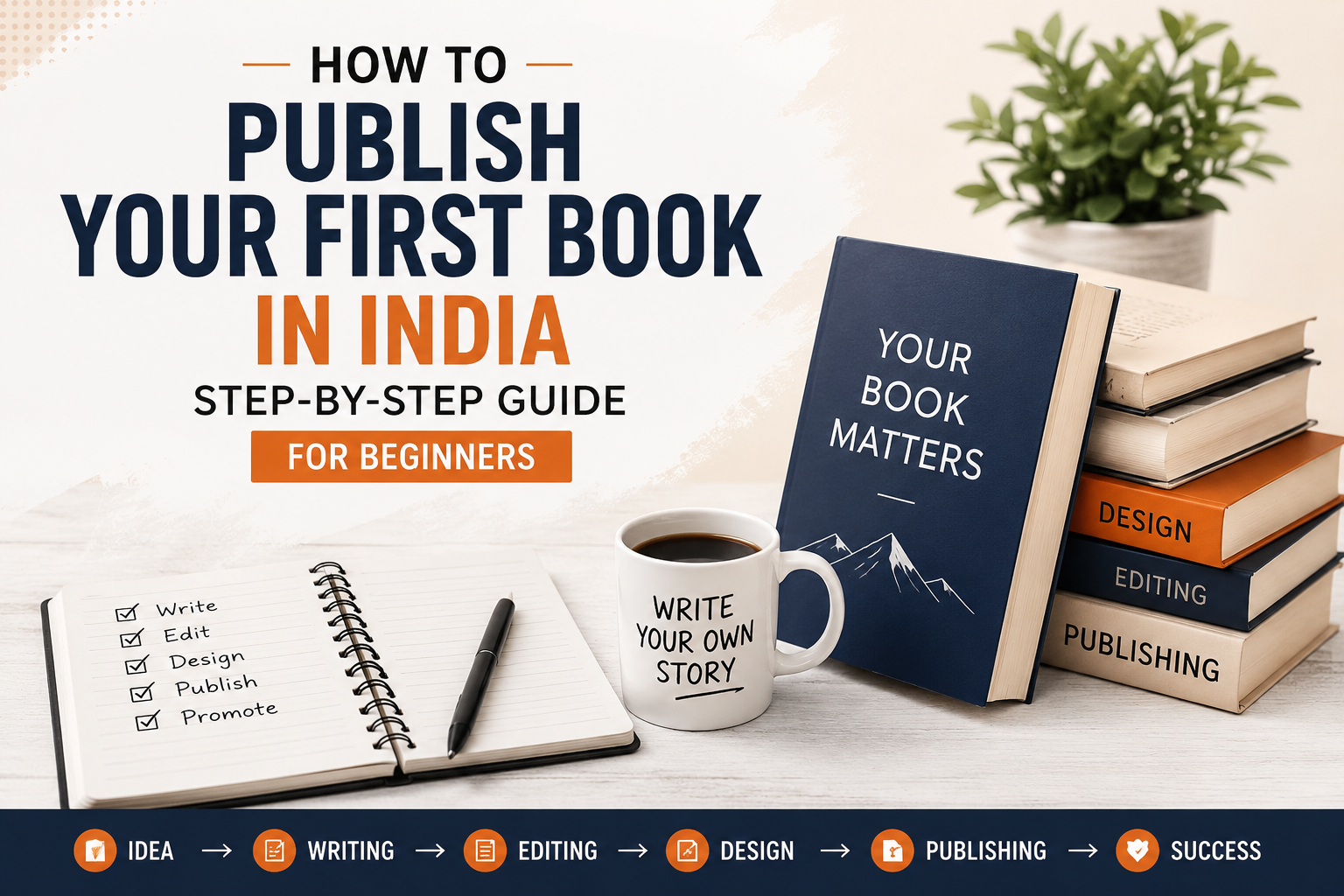 How to Publish Your First Book in India (Step-by-Step Guide for Beginners)